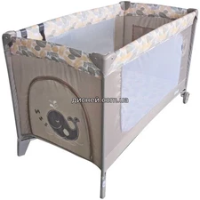 Манеж ME 1016 SAFE Leaf Beige, бежевый
